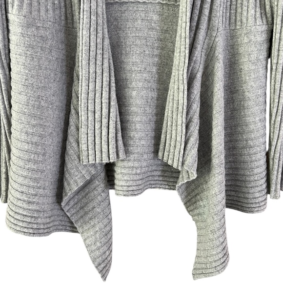 Eileen Fisher Cashmere Ribbed Gray Open Cardigan Size XS - Picture 4 of 10